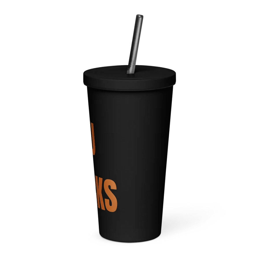 OU Sucks Bold Orange Insulated Tumbler product image (3)