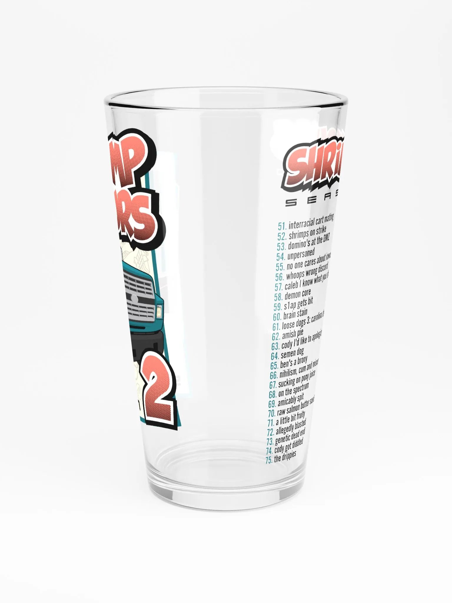 Shrimp Hours Season 2 Pint Glass product image (4)