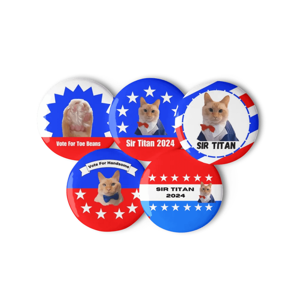 Sir Titan Purrsidential Pins product image (1)
