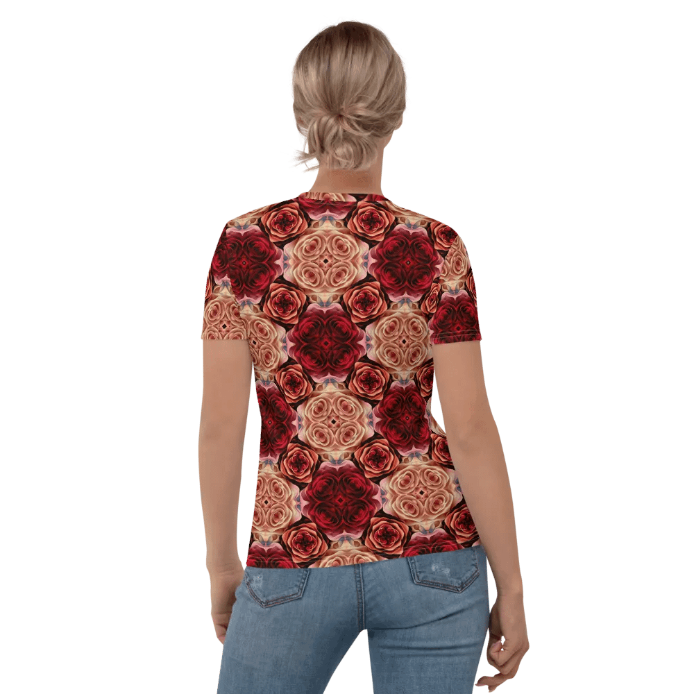 Rose Bouquet Women's Crew Neck T-Shirt product image (9)