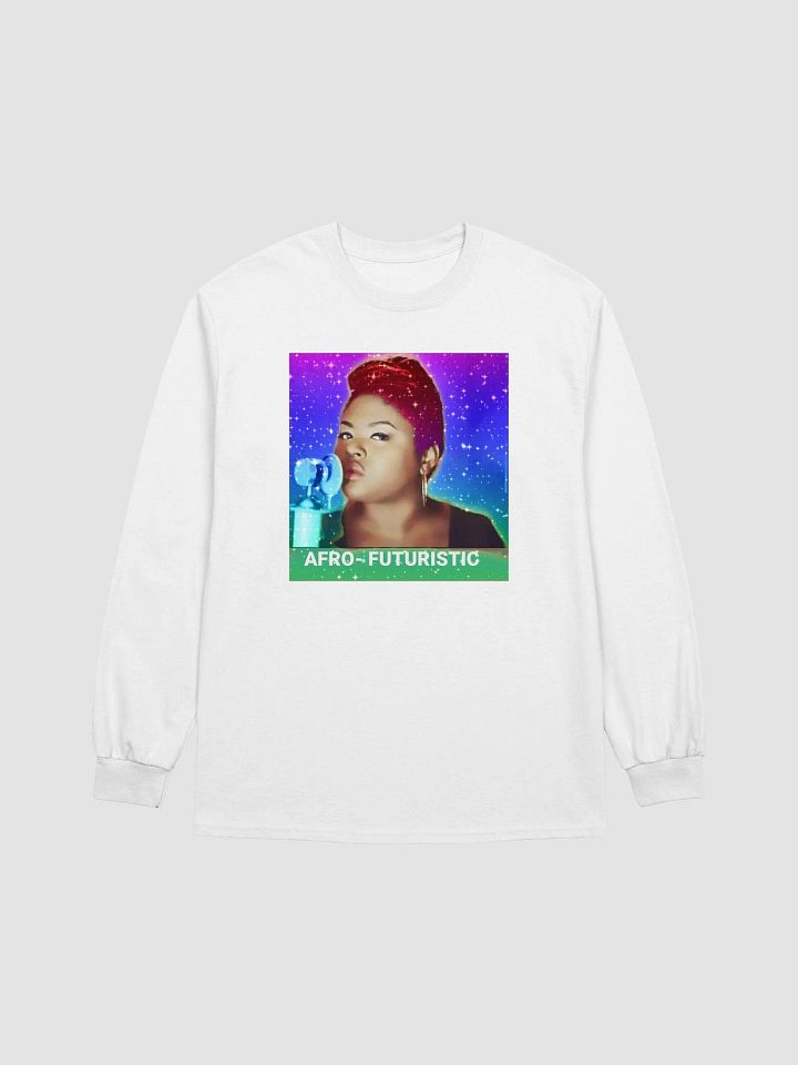 Afro-Futuristic long sleeve white product image (1)