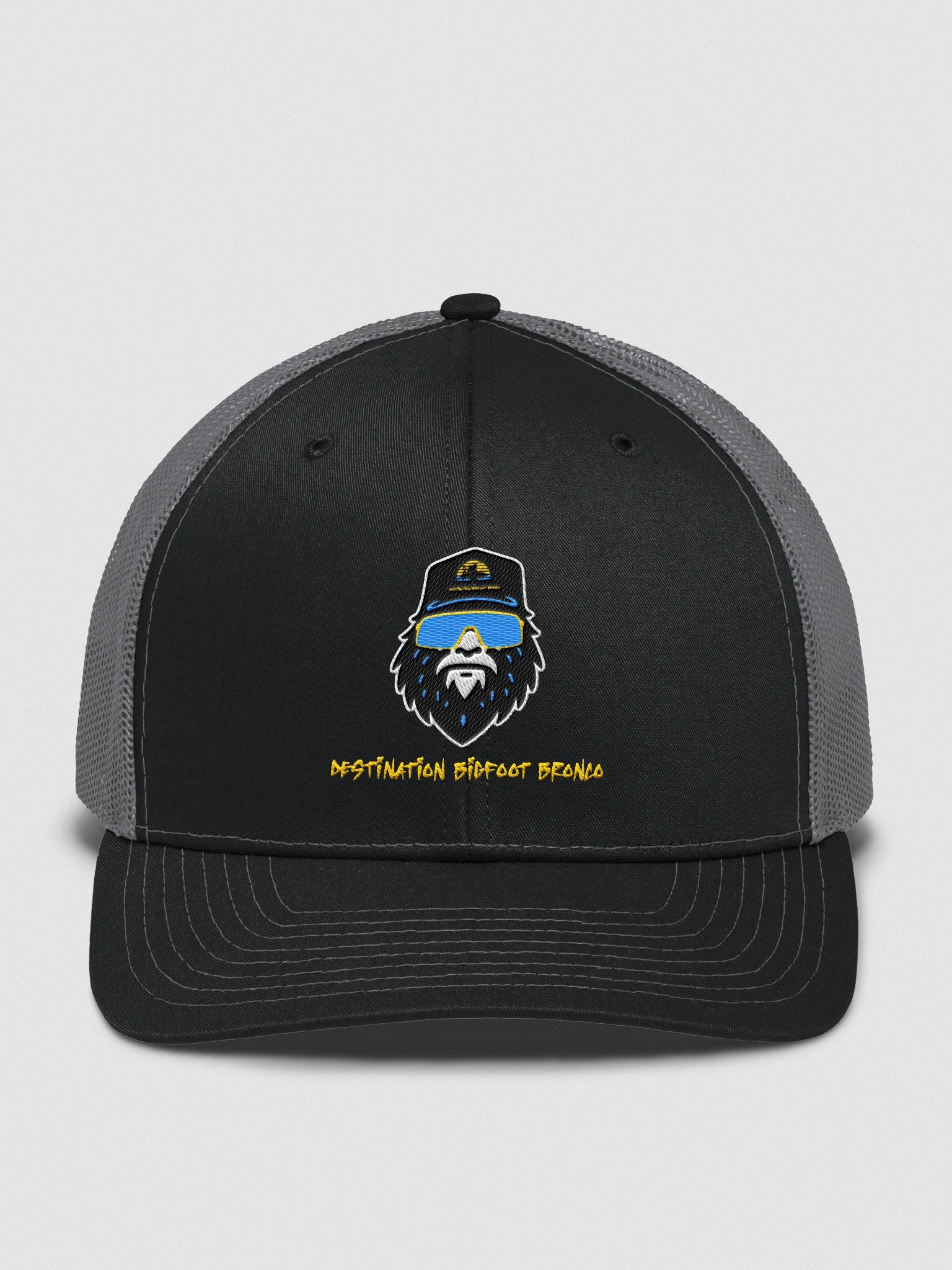 Destination Bigfoot Bronco Bigfoot Logo Original Two-Tone Trucker Cap (Multiple Colors Available) product image (1)