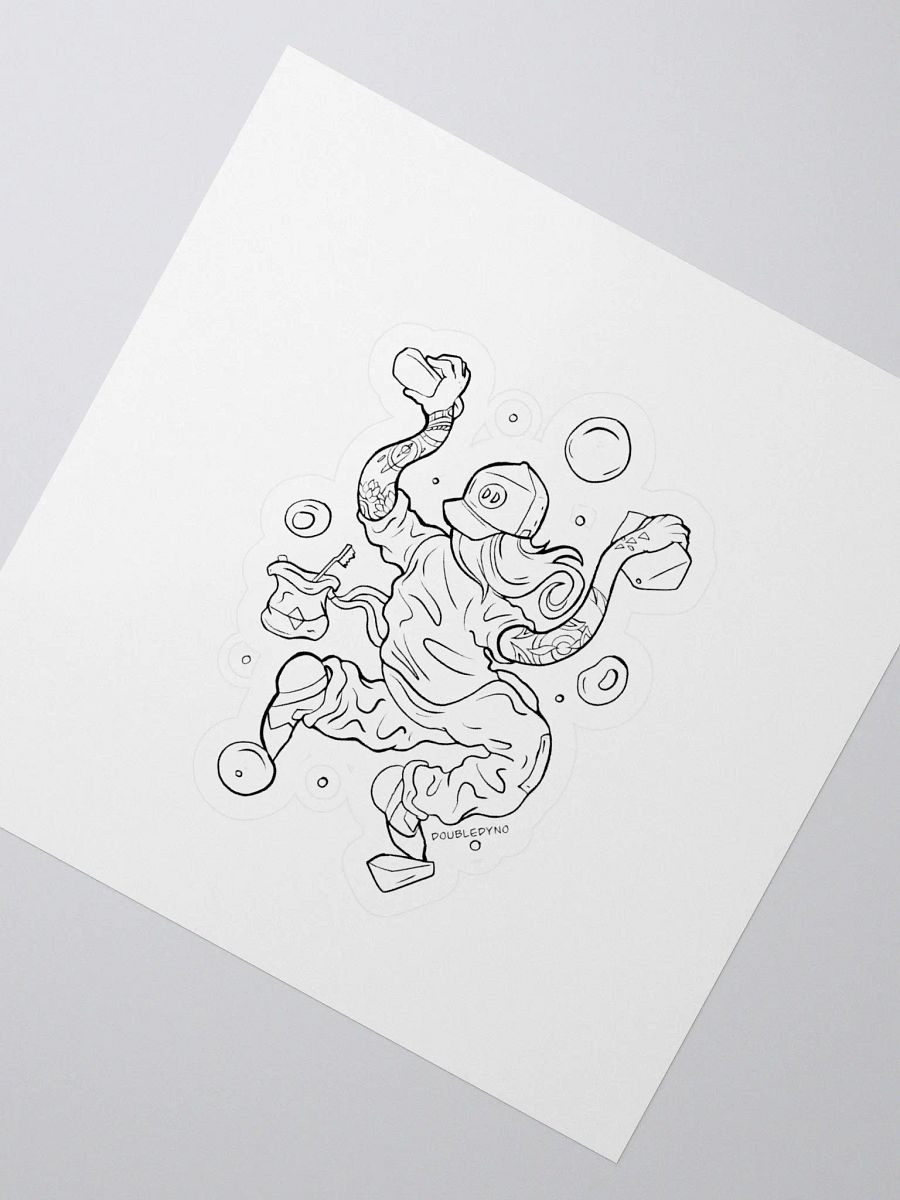 Flexible climber sticker product image (2)