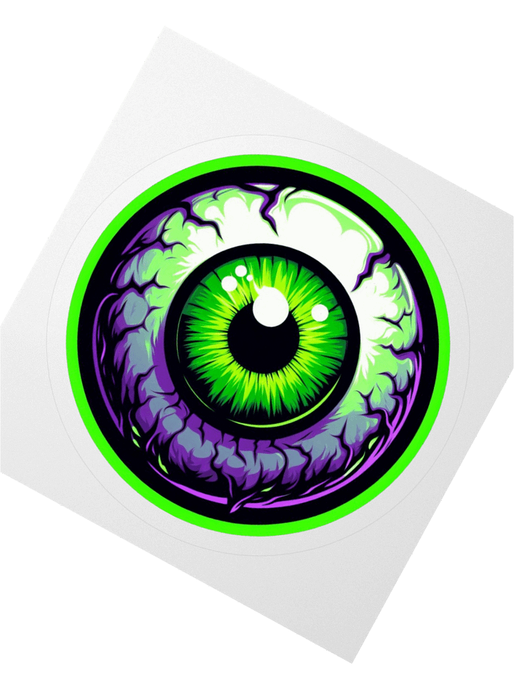 1 YEAR EYEBALL KISS-CUT STICKER product image (4)