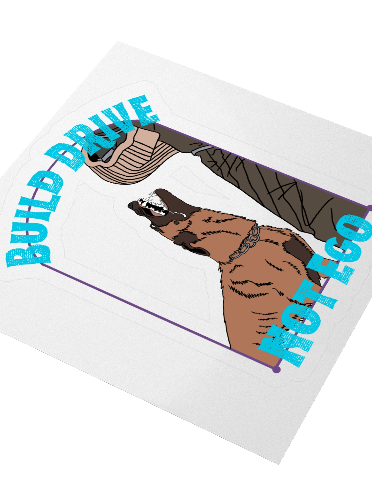 “Build Drive, Not Ego” Malinois Vinyl Sticker product image (3)