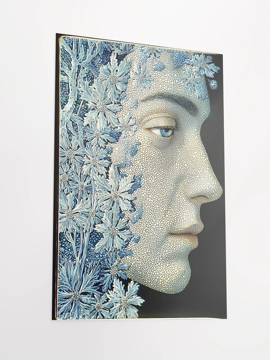 Winter's Whisper: Fantasy Poster of an Enigmatic Forest Spirit product image (2)