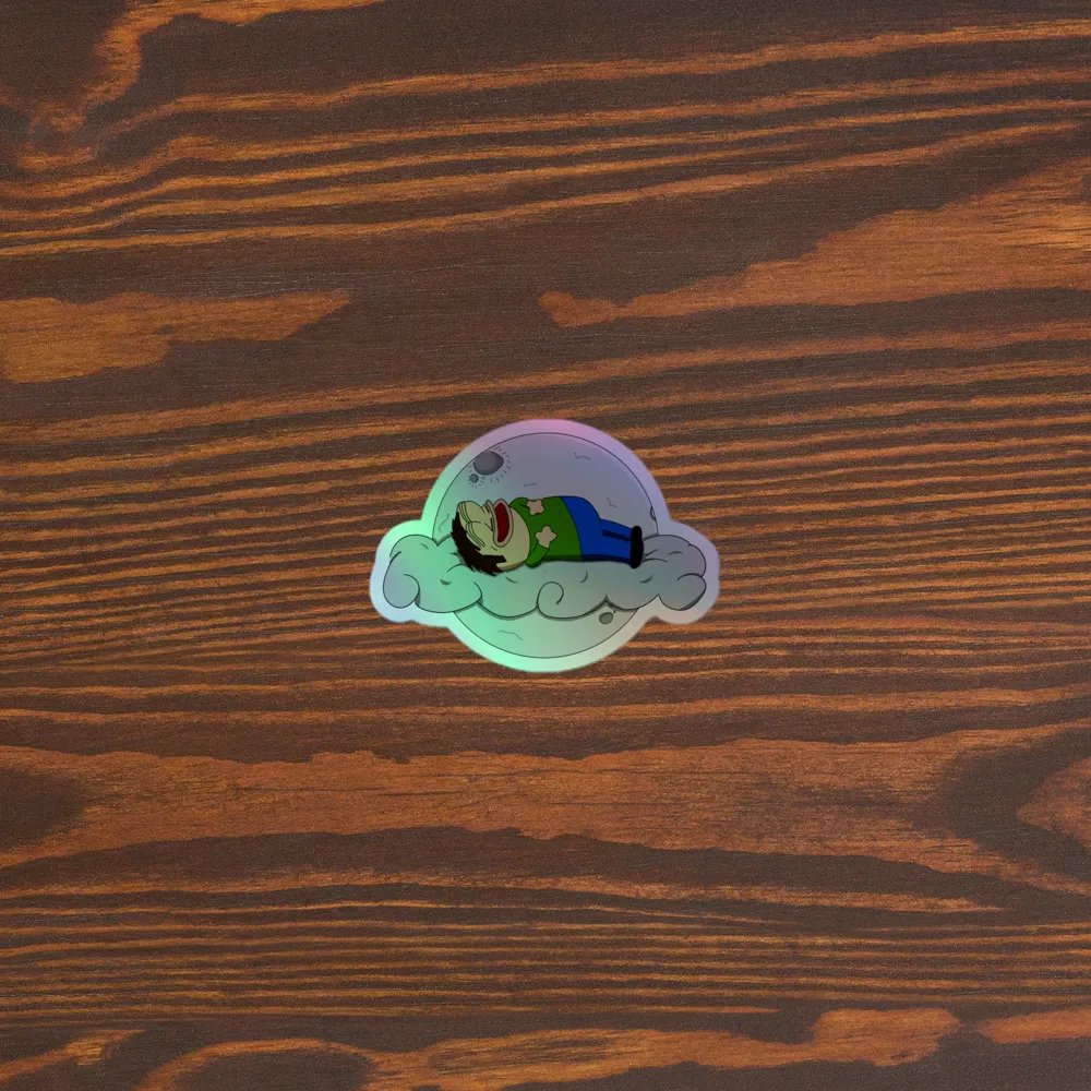 Mijo on Clouds Holographic Sticker product image (3)
