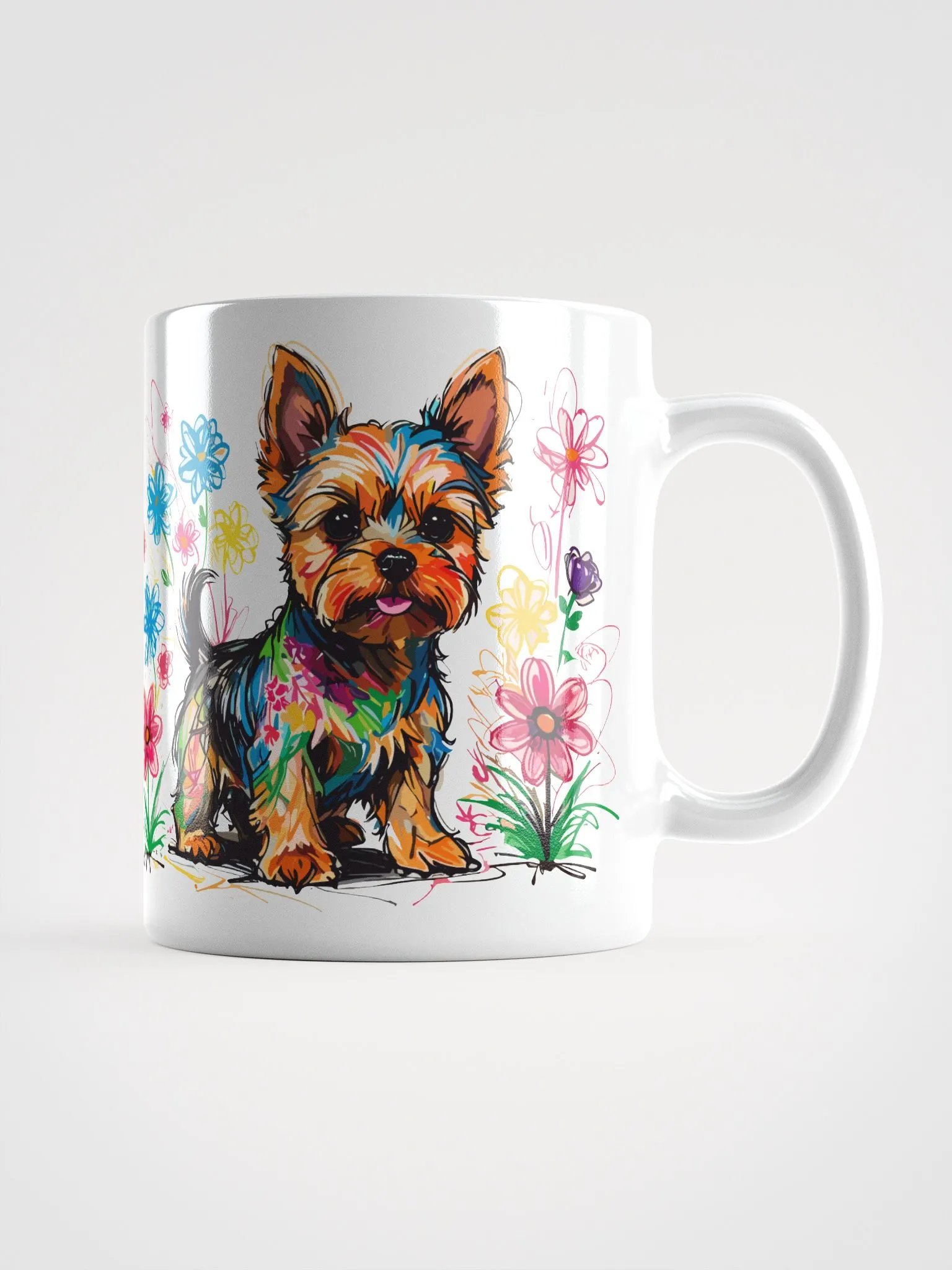 Scribbles Yorkshire Terrier 3 , Mug product image (1)