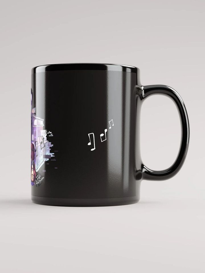 Black Ceramic Mug (Purple Dreams Design) product image (2)