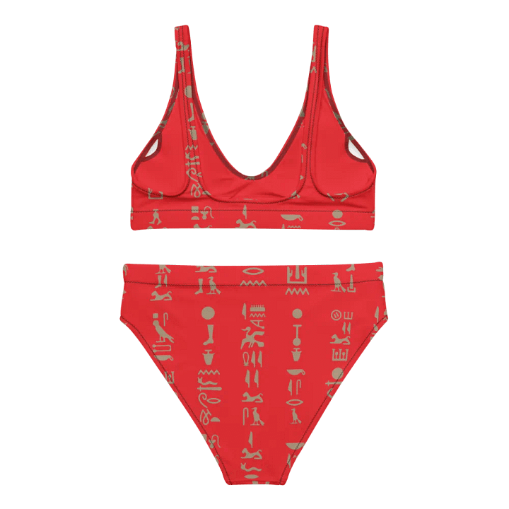 Isis Hieroglyphs Red Bikini Set product image (2)