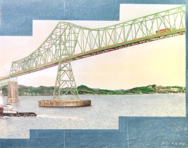 View from the Cannery Pier Hotel in Astoria, Oregon 04.16.20 (Right Side) product image (1)