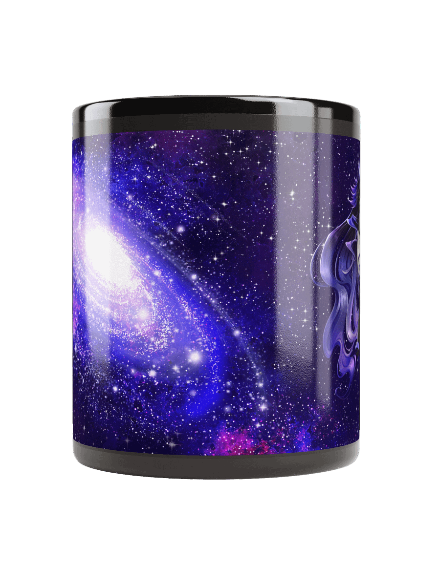 Floating Moona in Galaxy Black Glossy Mug product image (10)