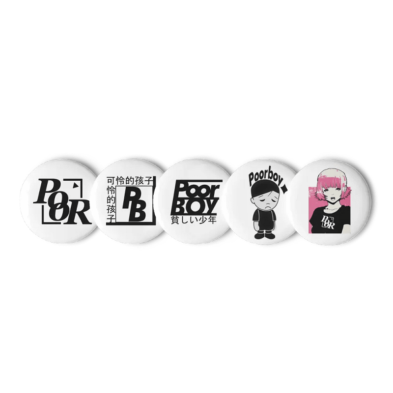 Poorboy's Interlaced Monogram Pin Set