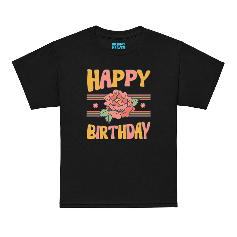 Happy Birthday (Flowers) T-Shirt For Kids product image (7)