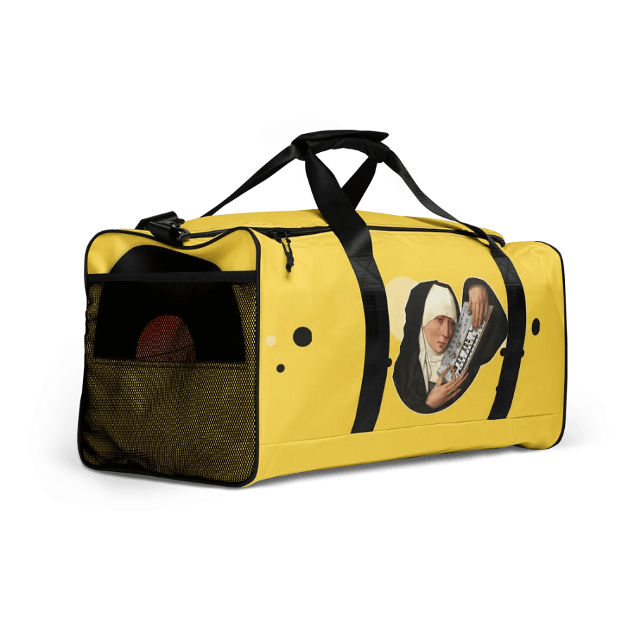 Mater Dolorosa meets Roland TB 303 by Frank Fonik, Techno EDM Duffle Bag product image (3)