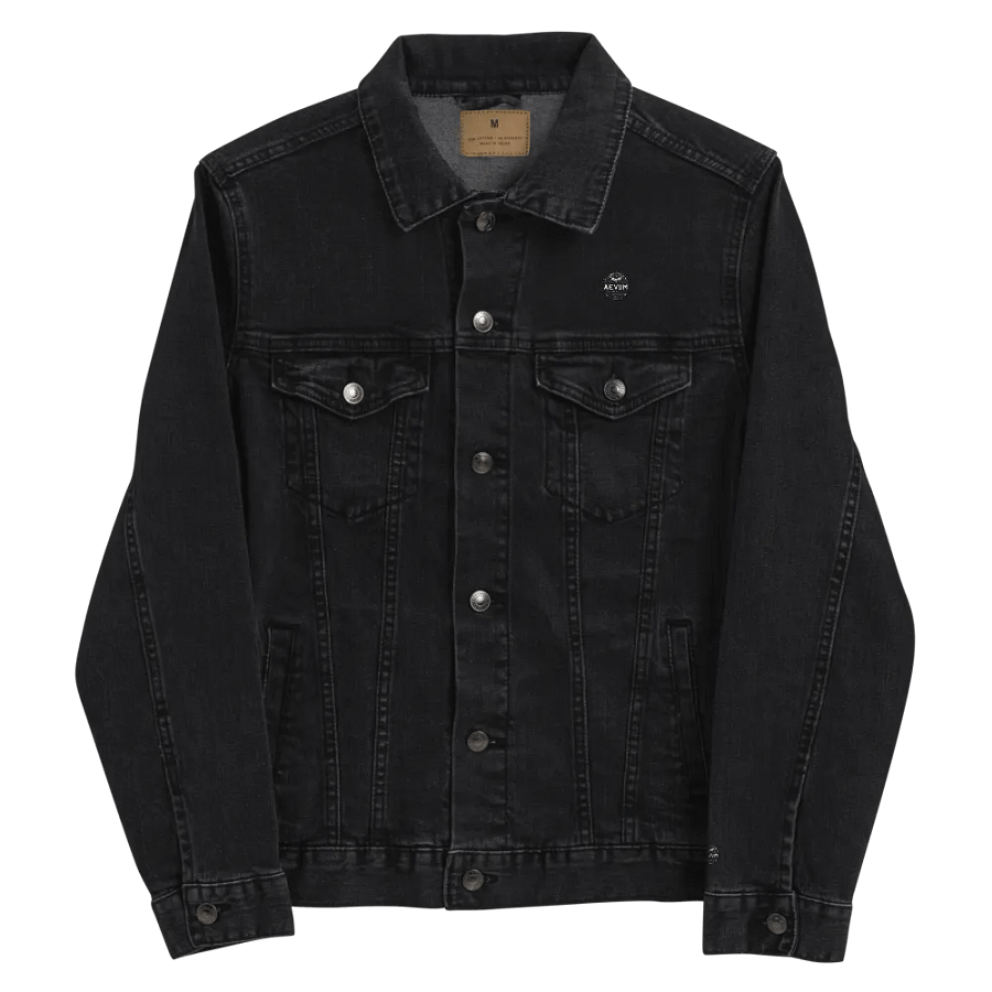 AEVUM Band USA black denim jacket product image (6)