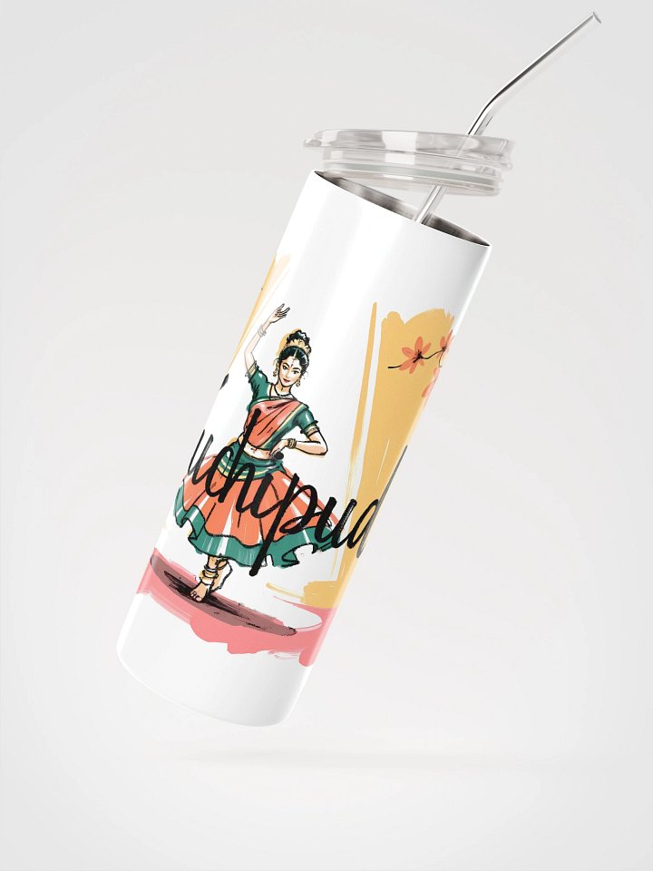 Vibrant Kuchipudi Dance | Traditional Indian Art Steel Tumbler product image (2)