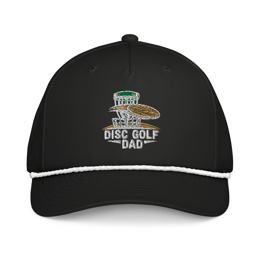 Fancy Lads Black Richardson Rope Hat "Disc Golf Dad" product image (2)