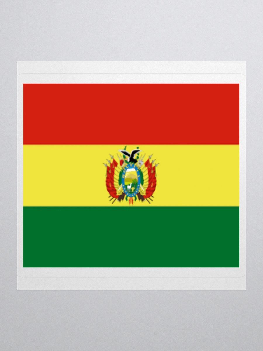 Exclusive Bolivia Flag Kiss-Cut Stickers - High-Quality Vinyl, Multiple Sizes product image (3)