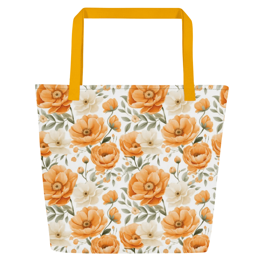 Just Peachy Floral Tote Bag product image (3)