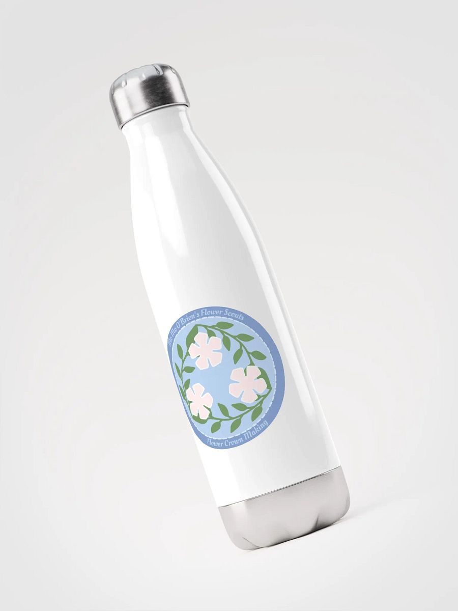 Flower Making Badge Stainless Steel Water Bottle product image (1)