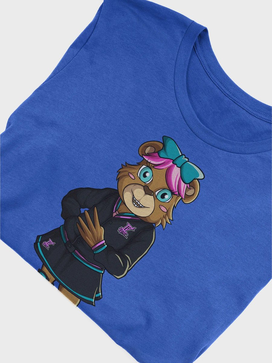 Standing Girl Bear Bella+Canvas Supersoft Blue T-Shirt product image (4)