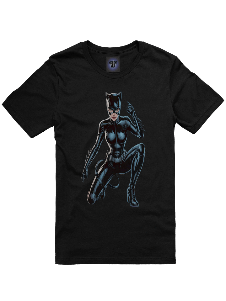 Clawed Eclipse: Catwoman's Nocturnal Pounce T-Shirt product image (7)