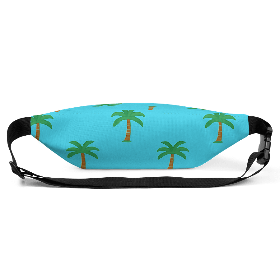 Tropical Palm Trees Blue Fanny Pack (Waist Bag) product image (3)