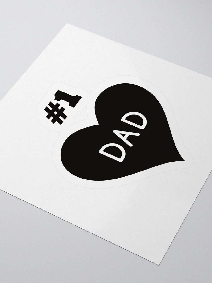DAD #1 Heart Kiss Cut Stickers product image (8)