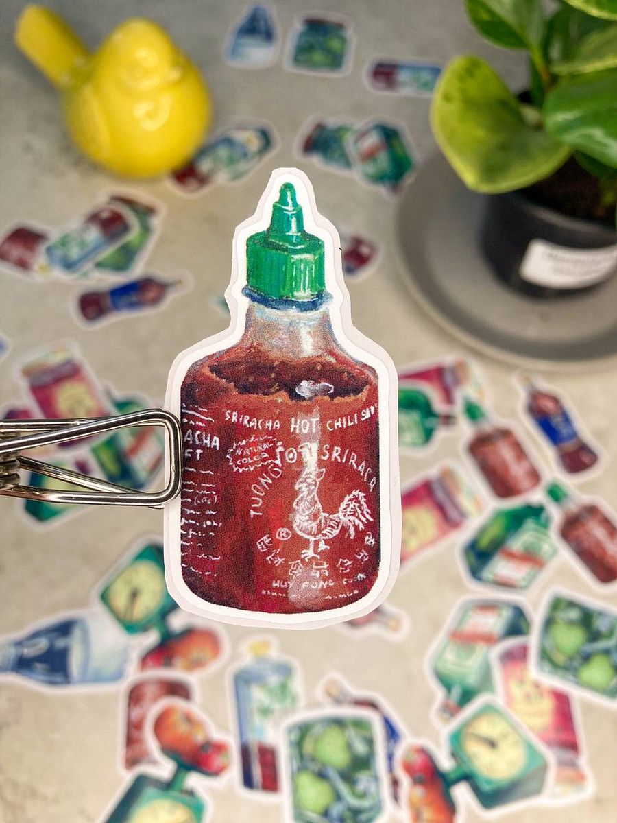 Sriracha vynyl sticker product image (1)