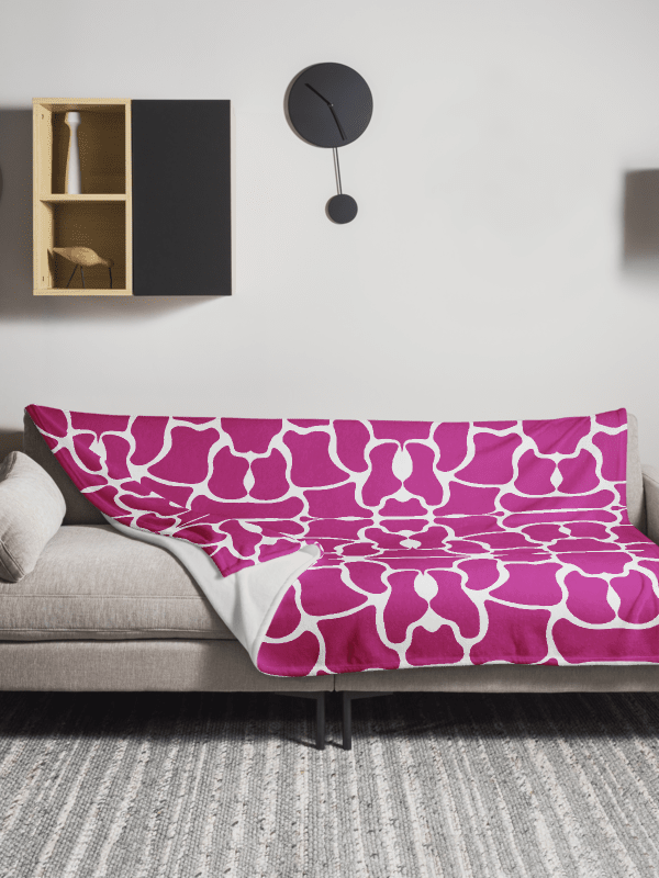 Pink Brick Mosaic Throw Blanket product image (3)