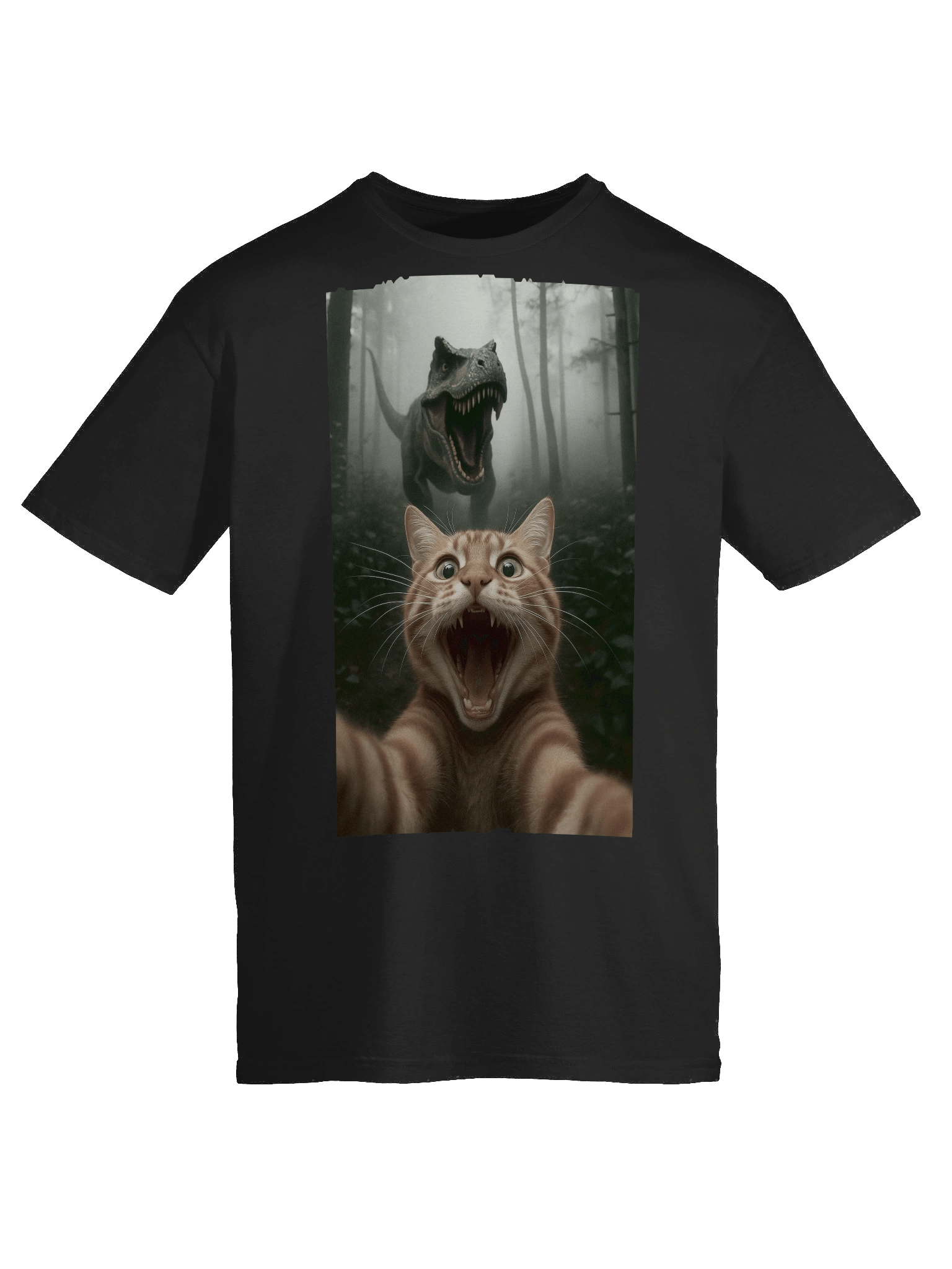 Selfie Cat T-Rex T-Shirt product image (52)