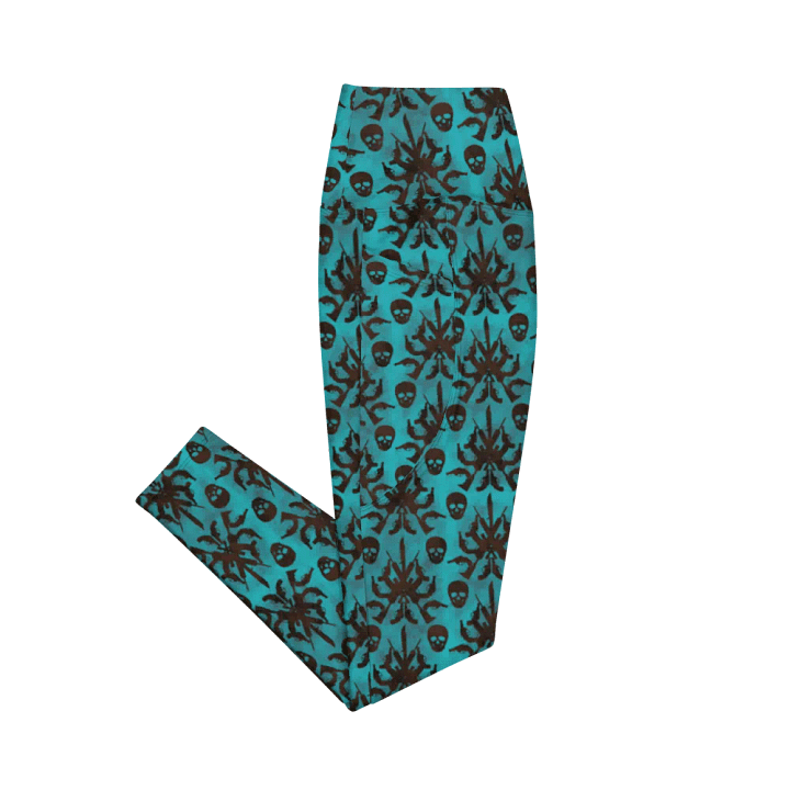 Gothic 2A High Waist Pocket Leggings - Teal product image (2)