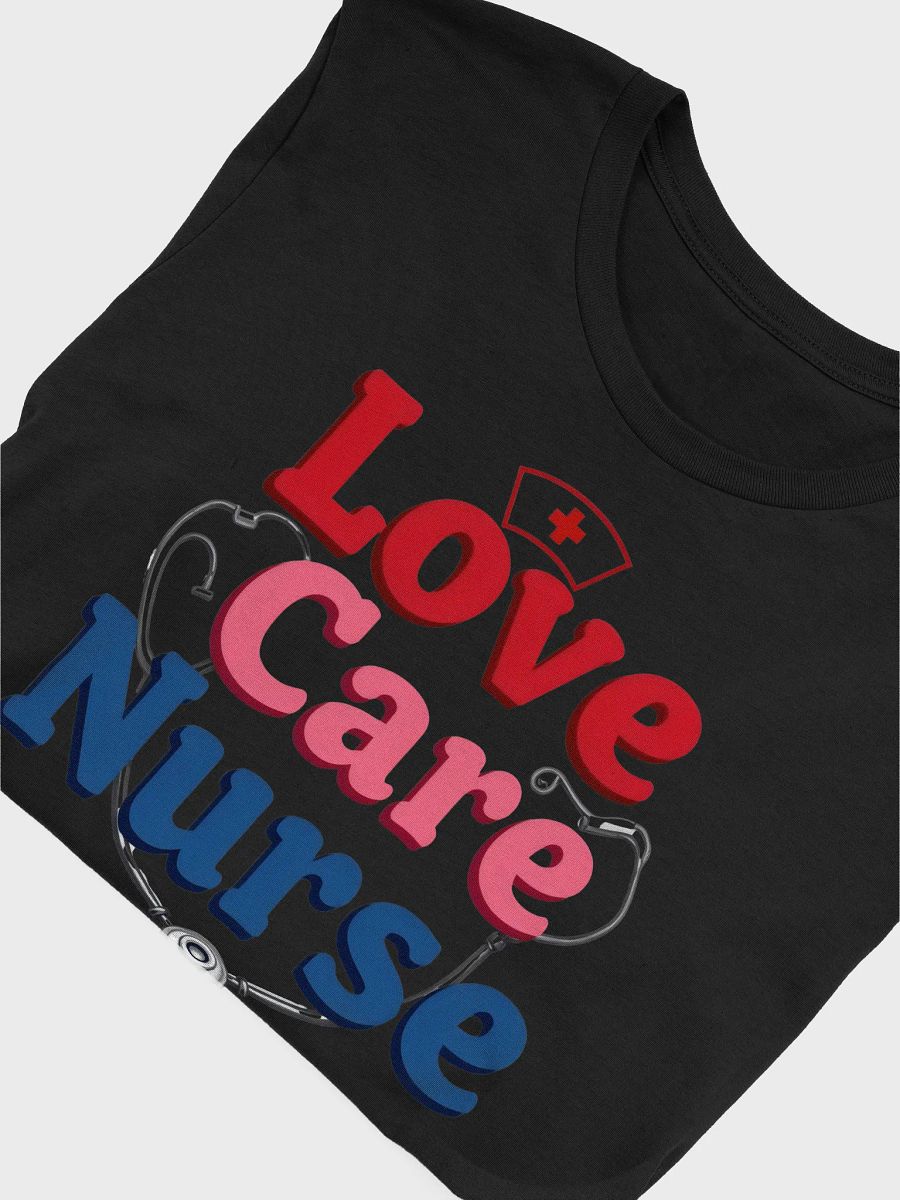 Nurse Love & Care Stethoscope T-Shirt product image (52)