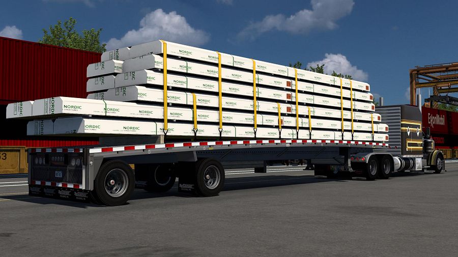 Bowed Flatbed Trailer for American Truck Simulator product image (9)