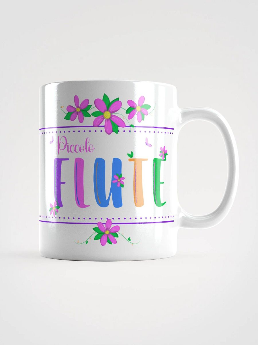 Floral Flutes White Glossy Mug - Piccolo product image (1)