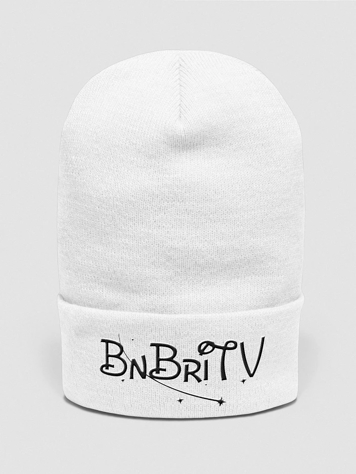 BnbriTV Beanie Black Letters product image (6)
