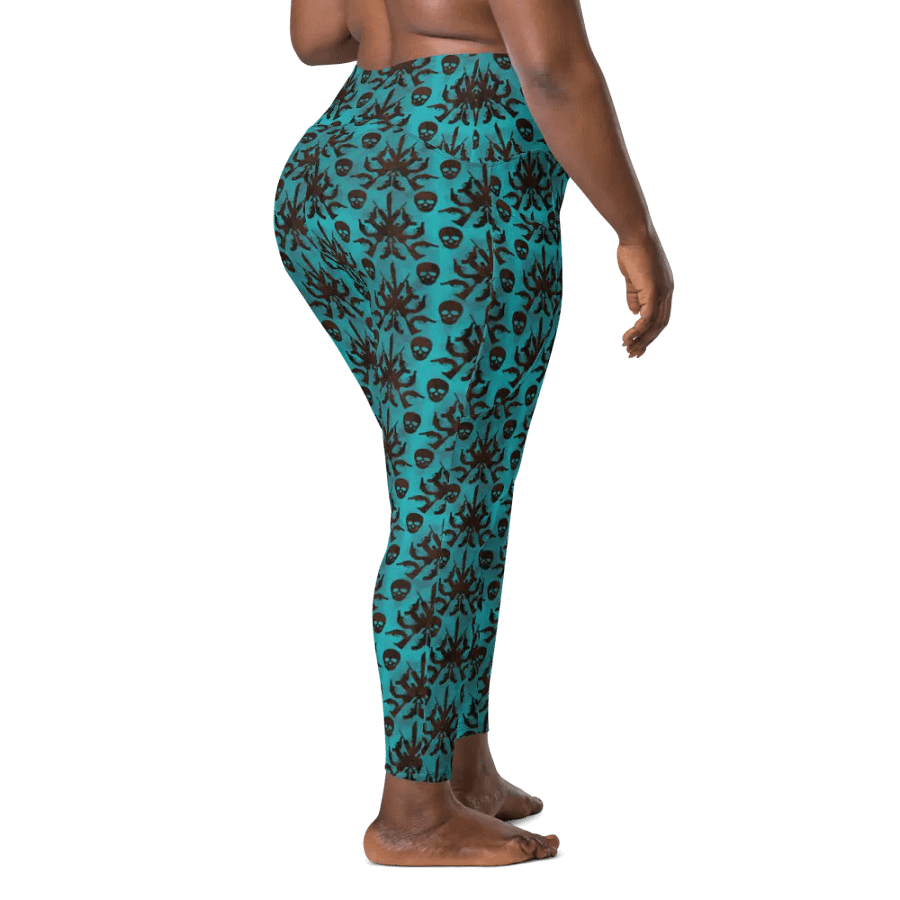 Gothic 2A High Waist Pocket Leggings - Teal product image (11)