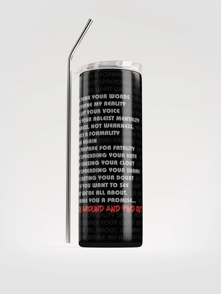 FAAFO 20 oz Tumbler with Straw product image (1)
