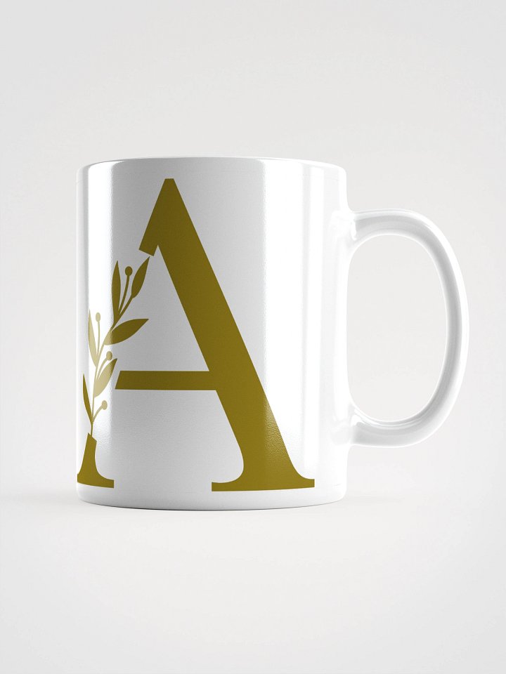 Aesthetic Foliage White Mug (Brown) product image (1)