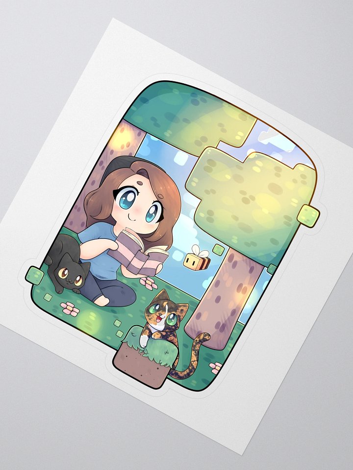 Cozy with MandaLin vinyl sticker product image (2)