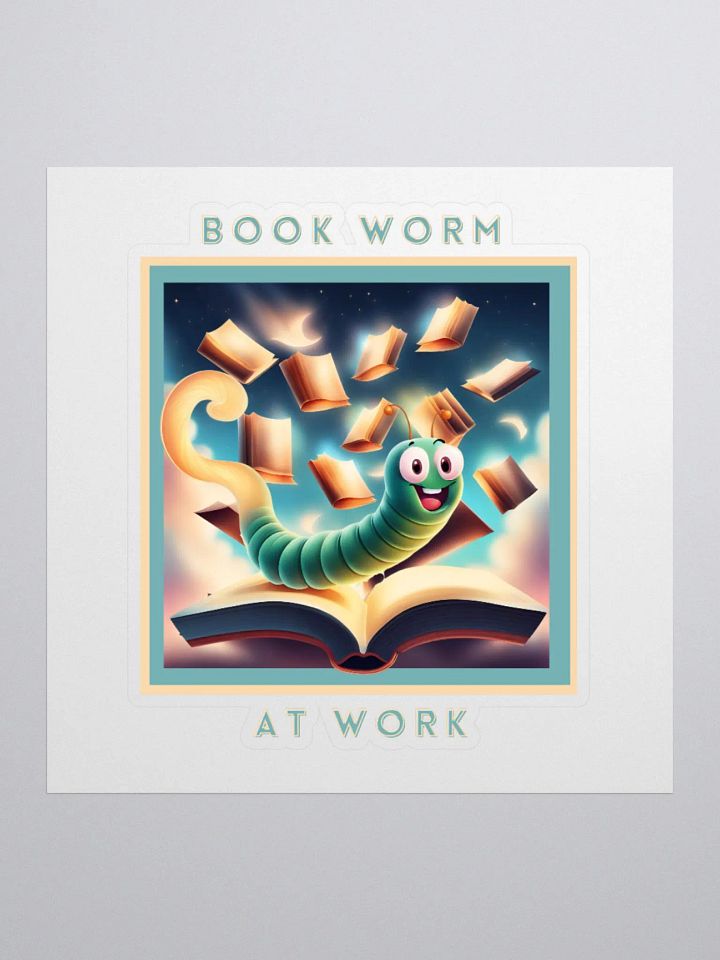 Book Worm at Work Stickers product image (1)