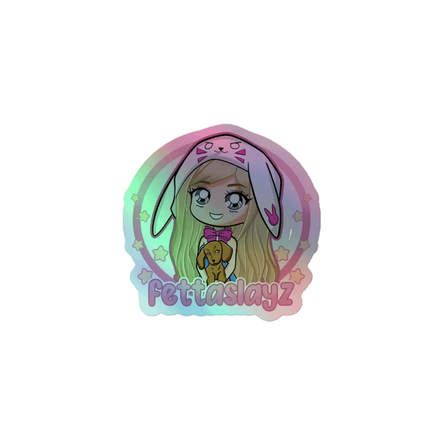 fettaslayz holographic sticker product image (1)