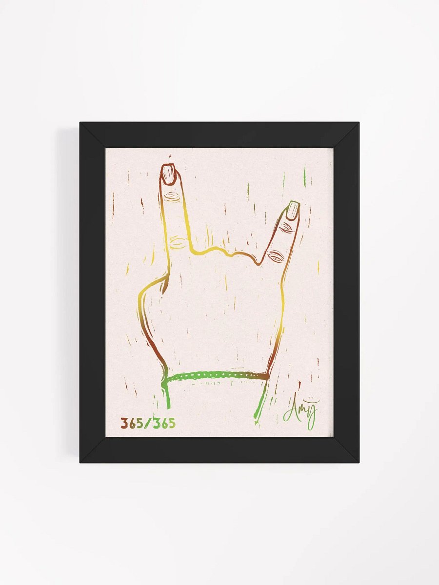 Linocut Rock On Art product image (27)