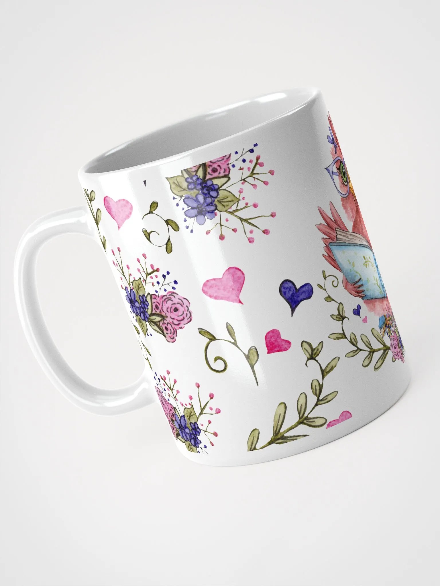 Reading Hen White Mug product image (4)