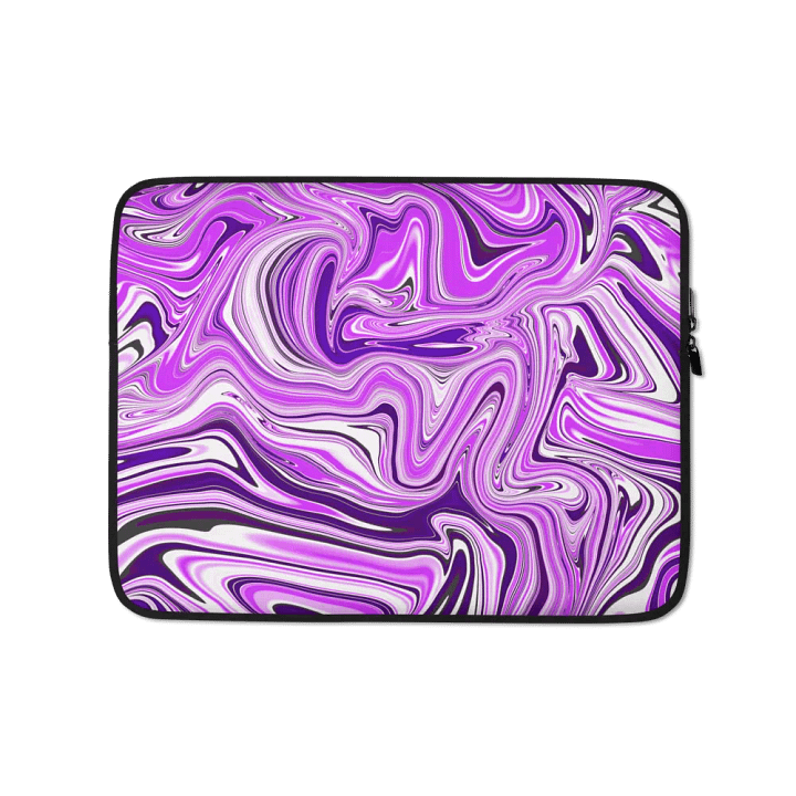 Laptop Sleeve - Purple Digital Fluid Art product image (1)