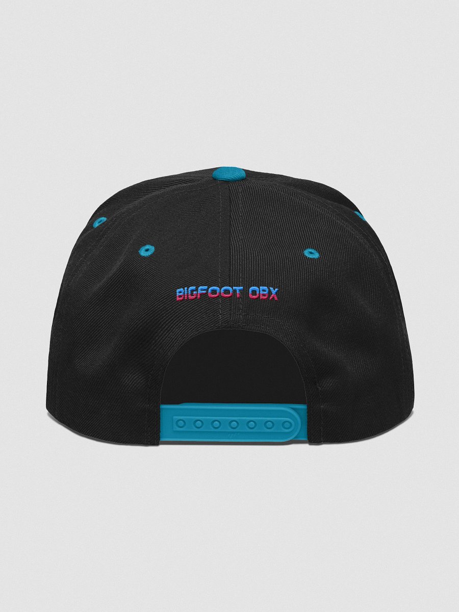Retro-Inspired Black & Teal Wool Blend Snapback product image (4)