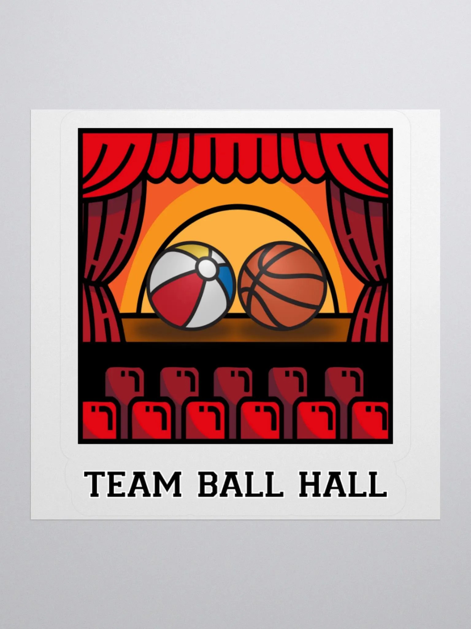 Team Ball Hall Sticker product image (1)