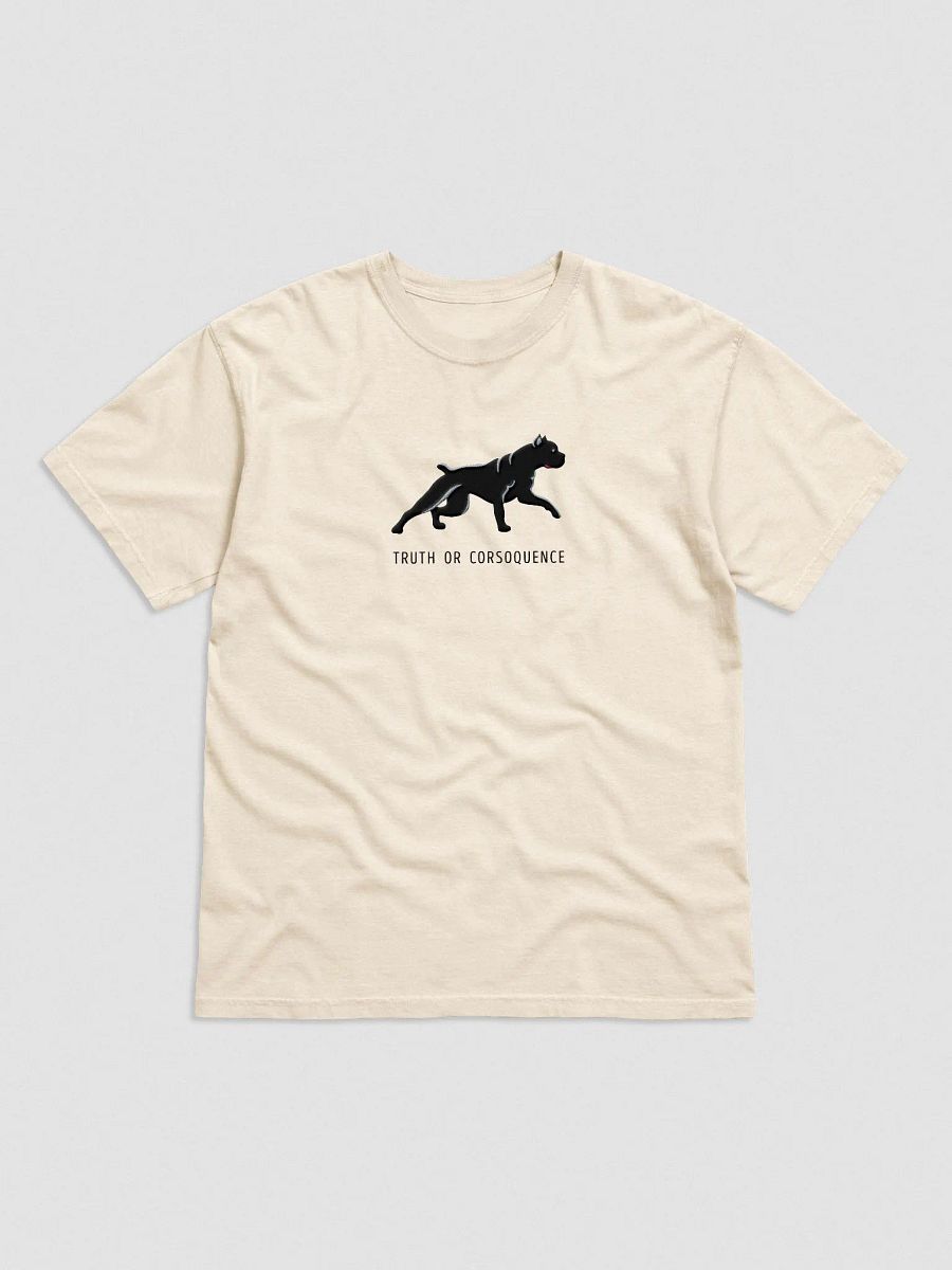 Truth or Corsoquence T-Shirt(Embroidered) of a Cane Corso(Black) product image (4)