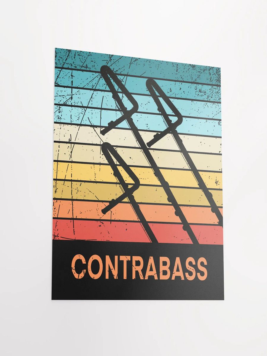 Small Retro Abstract Flute Poster - Contra product image (3)